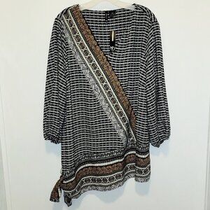 NEW DIRECTIONS Black/Brown Shirt